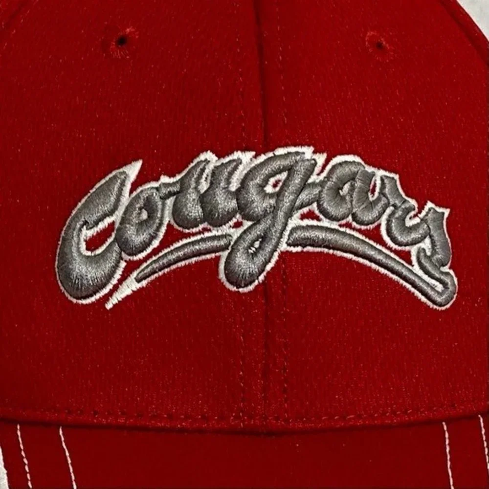 WSU Cougars Cap Crimson Gray Adjustable Washington State Russell Athletic